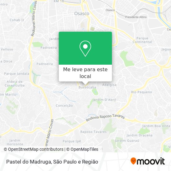 Pastel do Madruga mapa