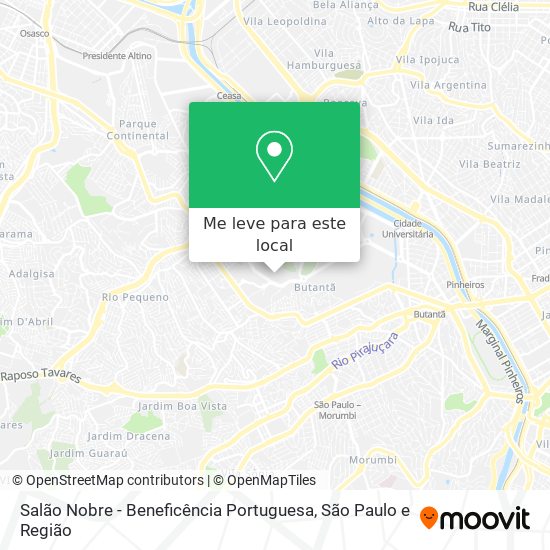 Salão Nobre - Beneficência Portuguesa mapa
