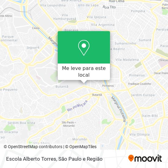 Escola Alberto Torres mapa