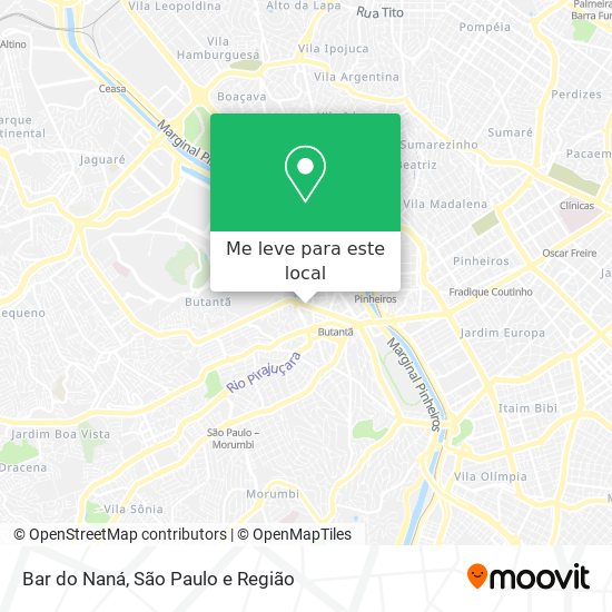 Bar do Naná mapa