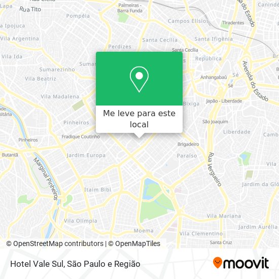 Hotel Vale Sul mapa
