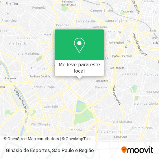 Ginásio de Esportes mapa