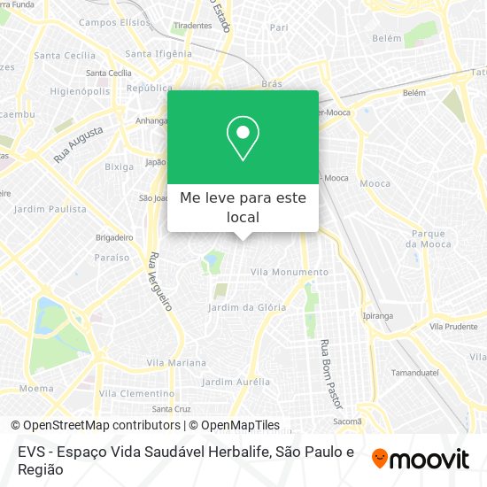 EVS - Espaço Vida Saudável Herbalife mapa