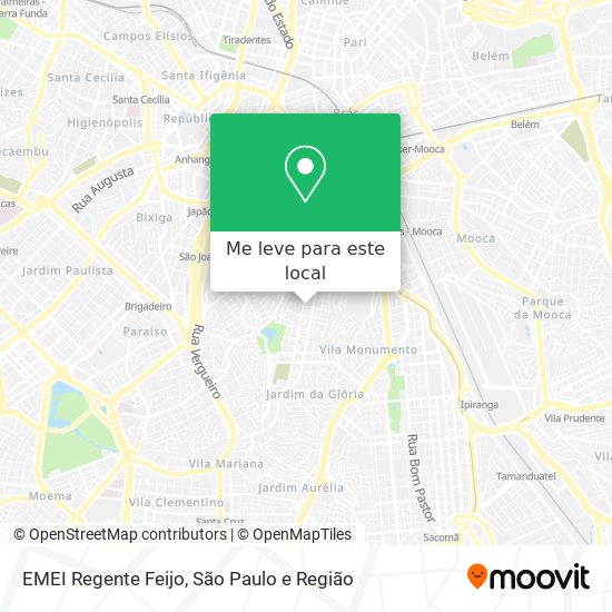 EMEI Regente Feijo mapa