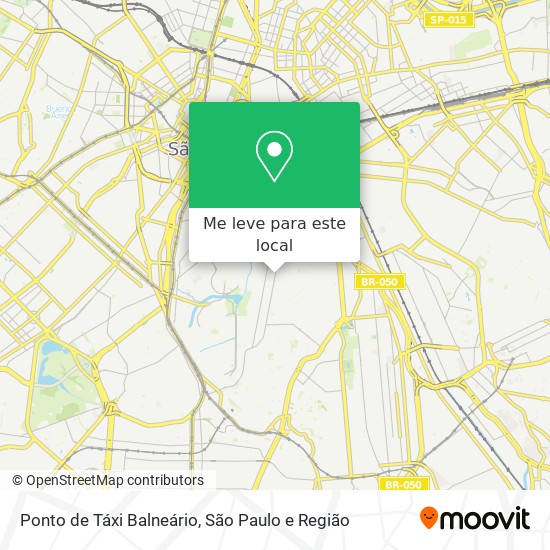 Ponto de Táxi Balneário mapa