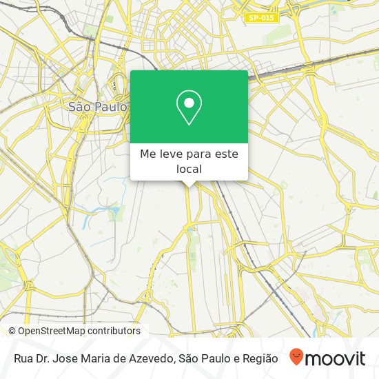 Rua Dr.  Jose Maria de Azevedo mapa