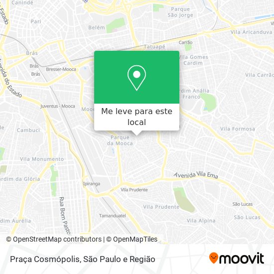 Praça Cosmópolis mapa
