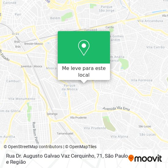 Rua Dr. Augusto Galvao Vaz Cerquinho, 71 mapa