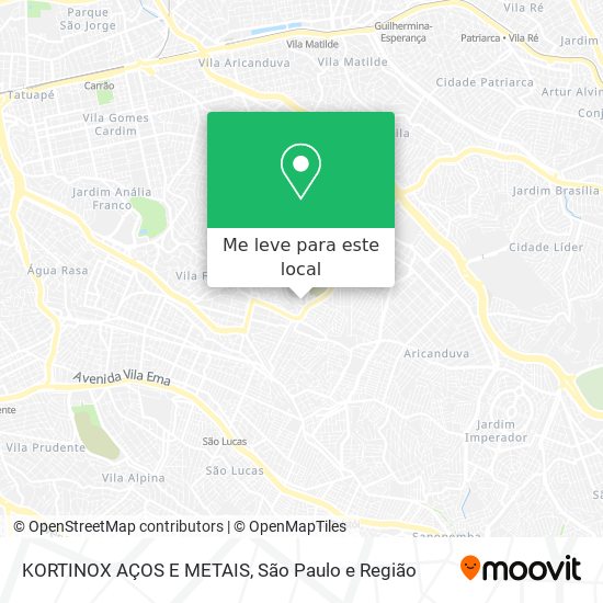 KORTINOX AÇOS E METAIS mapa