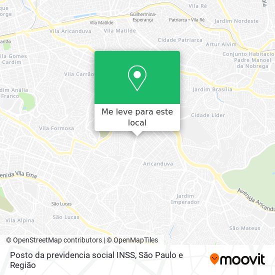 Posto da previdencia social INSS mapa