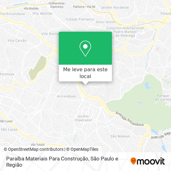 Paraíba Materiais Para Construção mapa