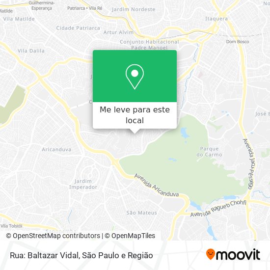 Rua: Baltazar Vidal mapa