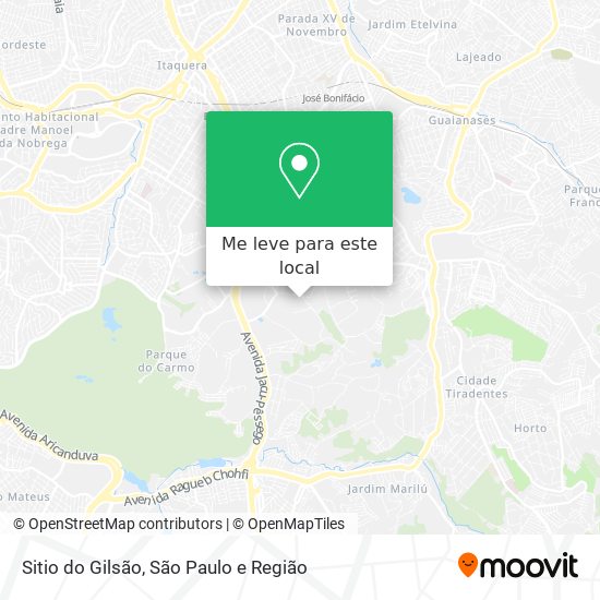 Sitio do Gilsão mapa