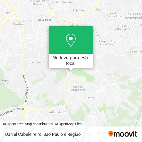 Daniel Cabeleireiro mapa