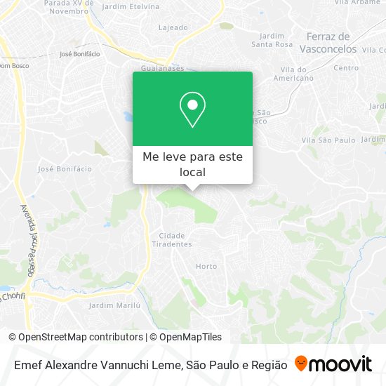 Emef Alexandre Vannuchi Leme mapa