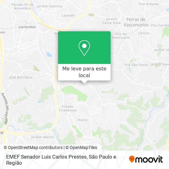 EMEF Senador Luis Carlos Prestes mapa