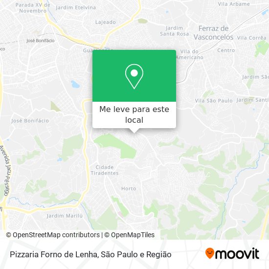 Pizzaria Forno de Lenha mapa