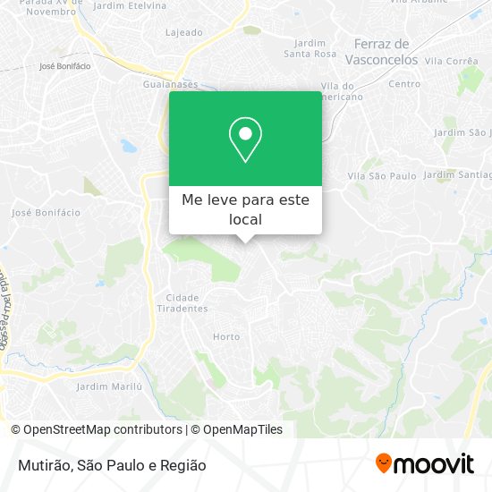 Mutirão mapa