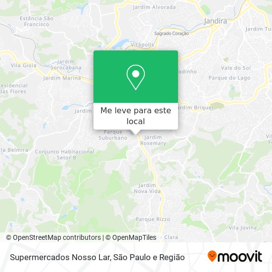 Supermercados Nosso Lar mapa