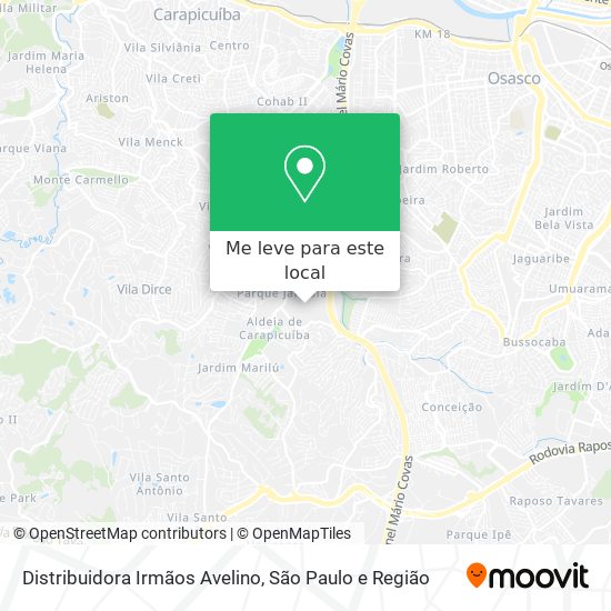 Distribuidora Irmãos Avelino mapa
