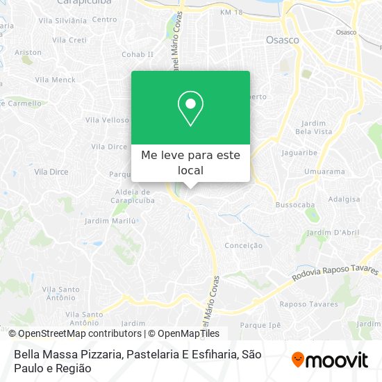 Bella Massa Pizzaria, Pastelaria E Esfiharia mapa