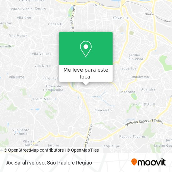 Av. Sarah veloso mapa