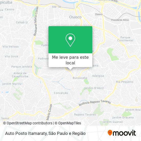 Auto Posto Itamaraty mapa