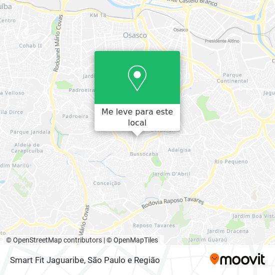 Smart Fit Jaguaribe mapa