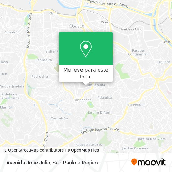 Avenida Jose Julio mapa