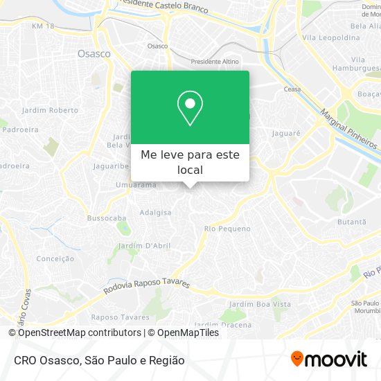 CRO Osasco mapa