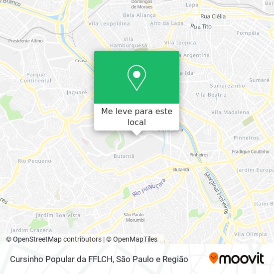 Cursinho Popular da FFLCH mapa