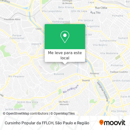 Cursinho Popular da FFLCH mapa