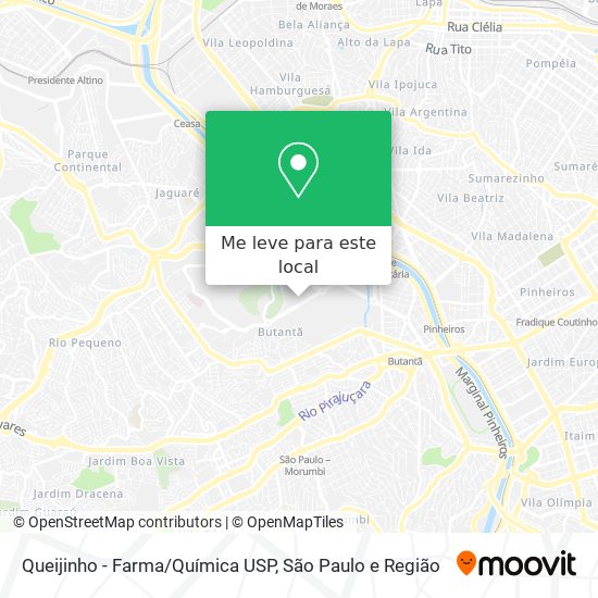 Queijinho - Farma/Química USP mapa