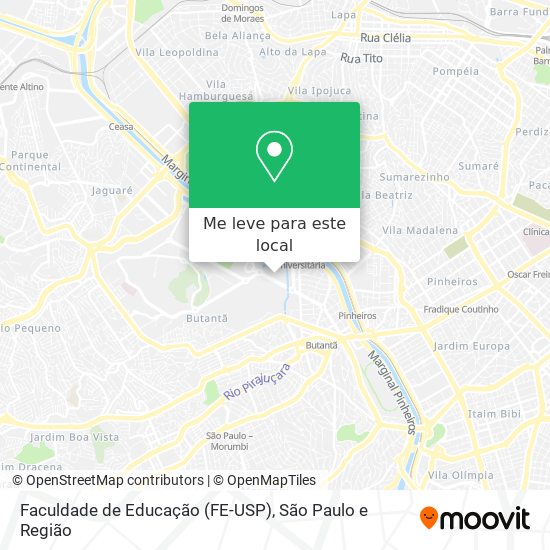 Faculdade de Educação (FE-USP) mapa