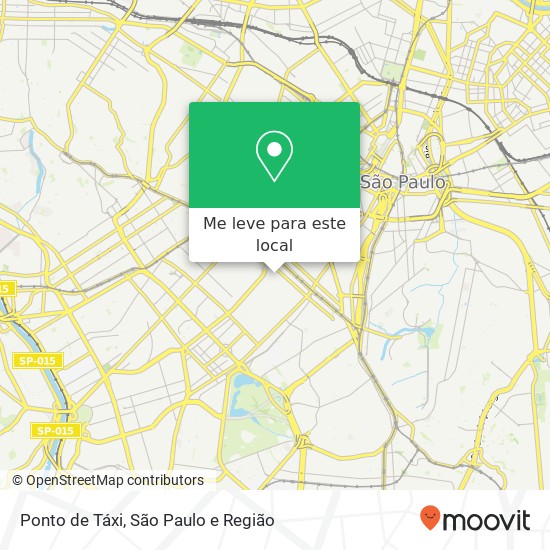 Ponto de Táxi mapa