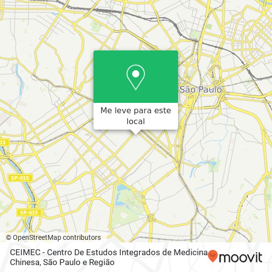 CEIMEC - Centro De Estudos Integrados de Medicina Chinesa mapa