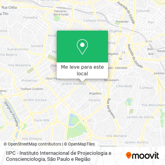 IIPC - Instituto Internacional de Projeciologia e Conscienciologia mapa