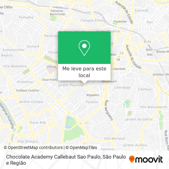 Chocolate Academy Callebaut Sao Paulo mapa