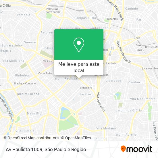 Av Paulista 1009 mapa