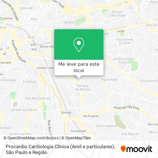 Procardio Cardiologia Clinica (Amil e particulares) mapa