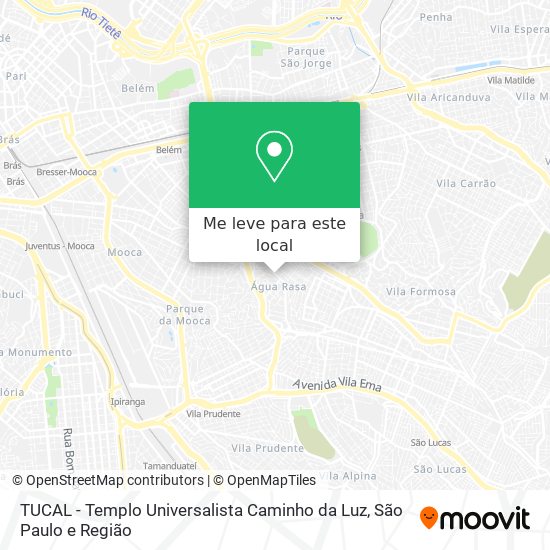 TUCAL - Templo Universalista Caminho da Luz mapa