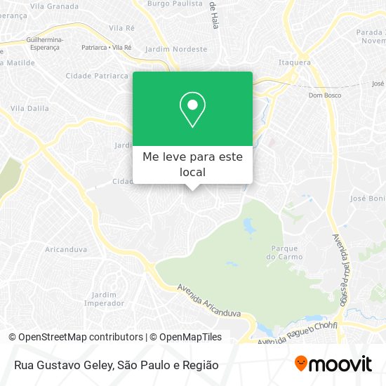 Rua Gustavo Geley mapa