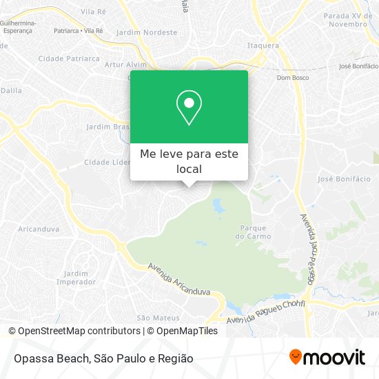 Opassa Beach mapa