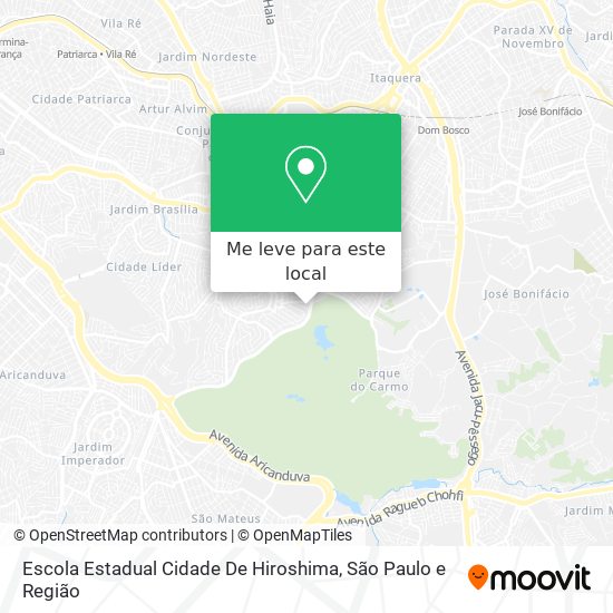 Escola Estadual Cidade De Hiroshima mapa