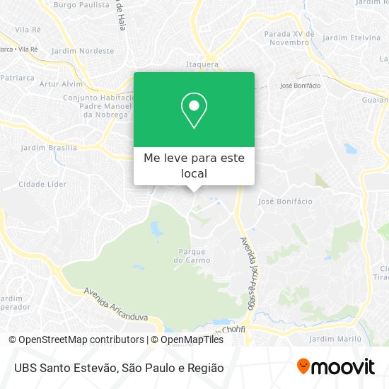 UBS Santo Estevão mapa