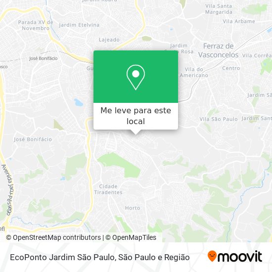 EcoPonto Jardim São Paulo mapa