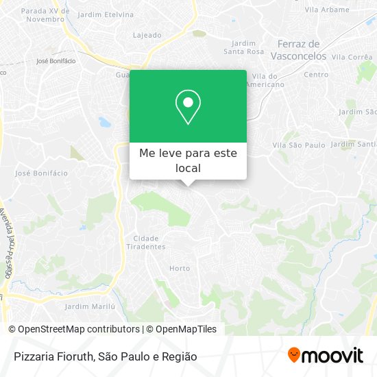 Pizzaria Fioruth mapa