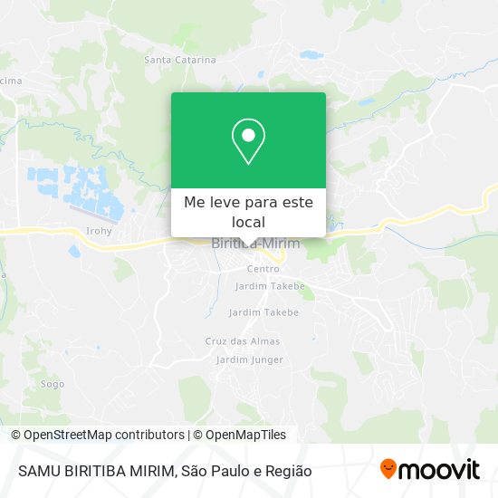 SAMU BIRITIBA MIRIM mapa