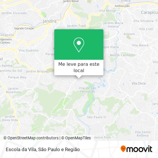 Escola da Vila mapa