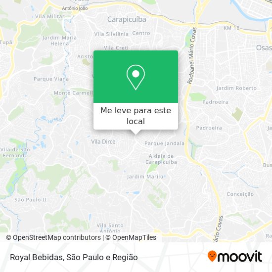 Royal Bebidas mapa